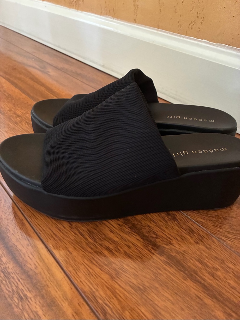 Madden Girl Black  Y2K Sandal